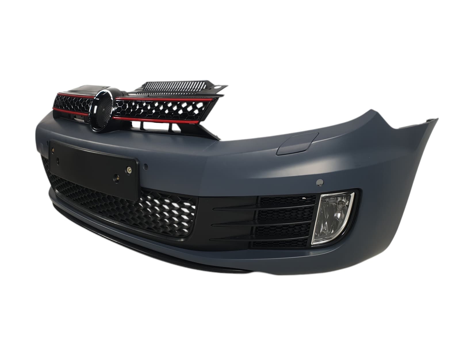 Передній бампер (стиль GTI) на Volkswagen Golf VI 2008-2012 року 3