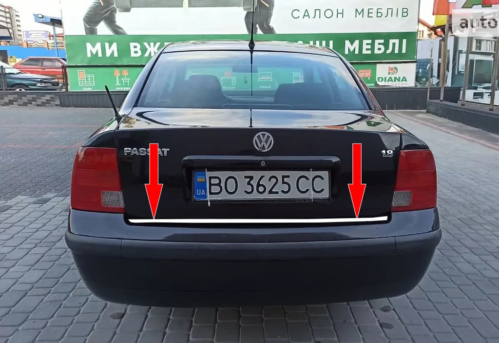 Кромка багажника SD 1996-2001 (нерж)