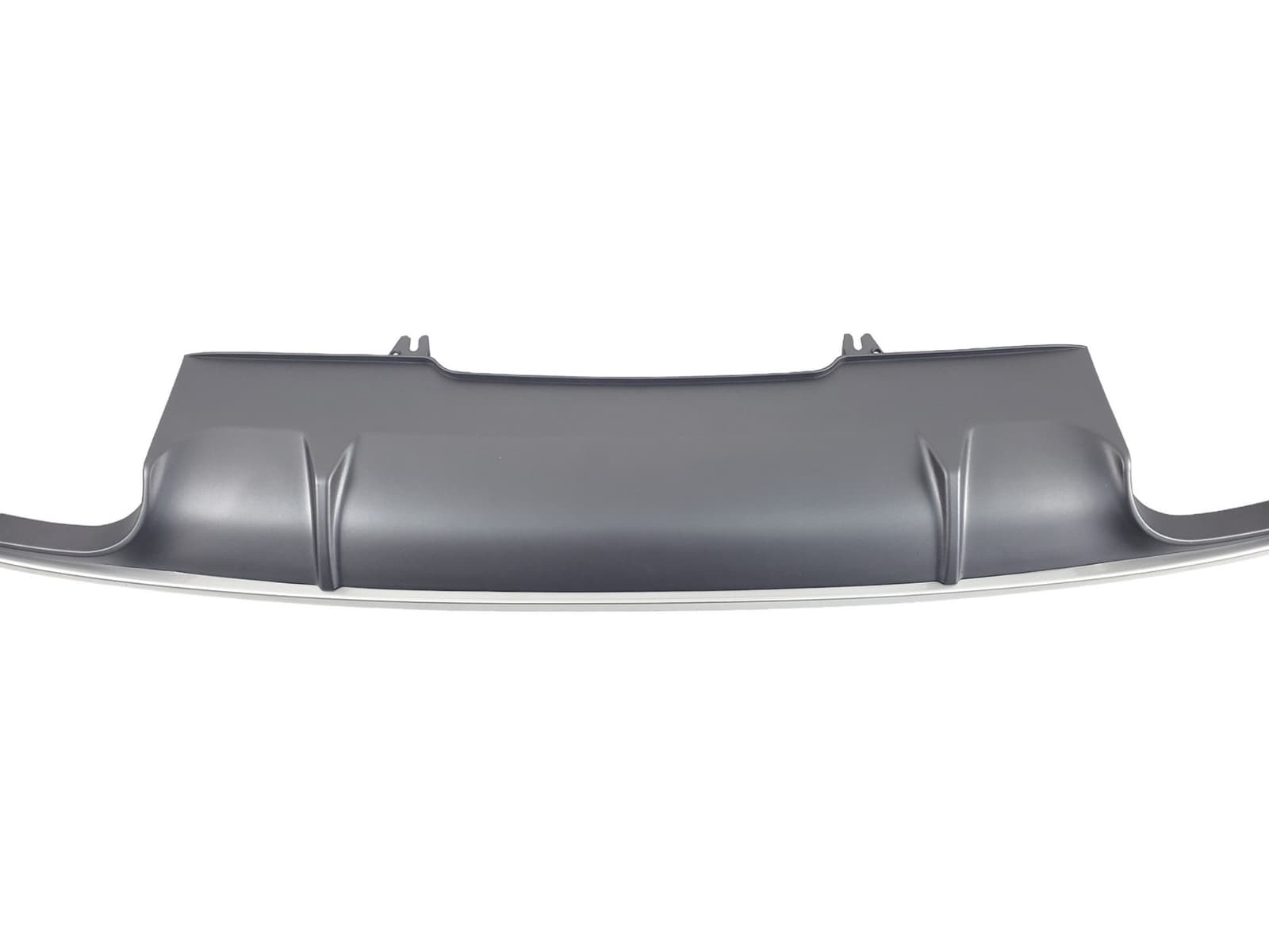 Дифузор (заднього бампера) Silver (в стилі S4 00-00) S-Line на Audi A4 B9 2015-2019 року 3