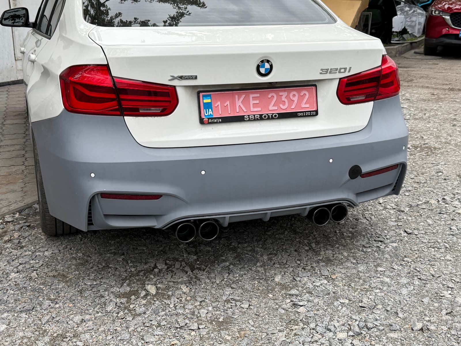 Насадки глушника M3 стиль для BMW F30 (МОТОР N20) 2012-2018