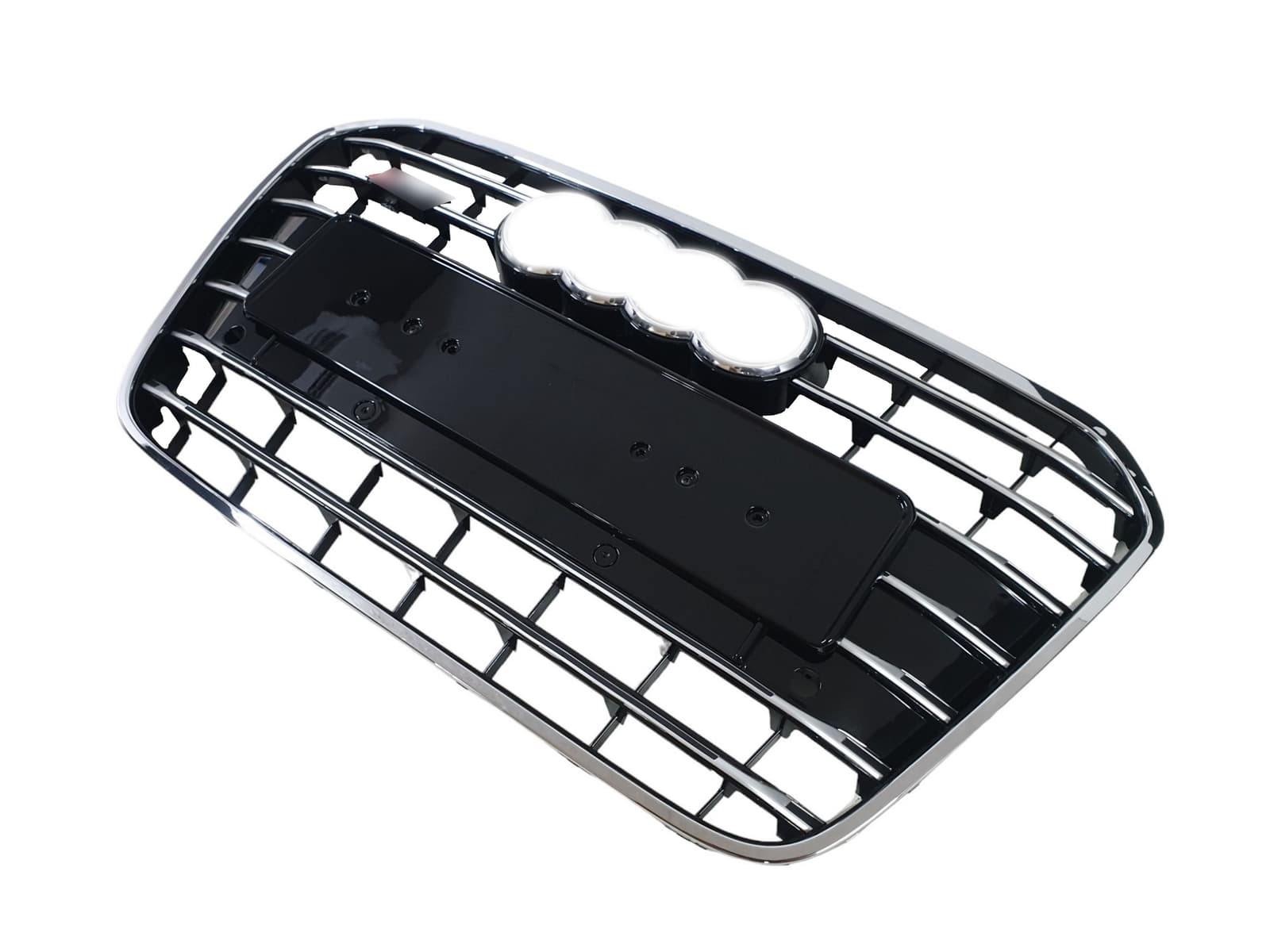 Решітка радіатора Chrome Black (в стилі S6) на Audi A6 C7 2011-2014 року 3