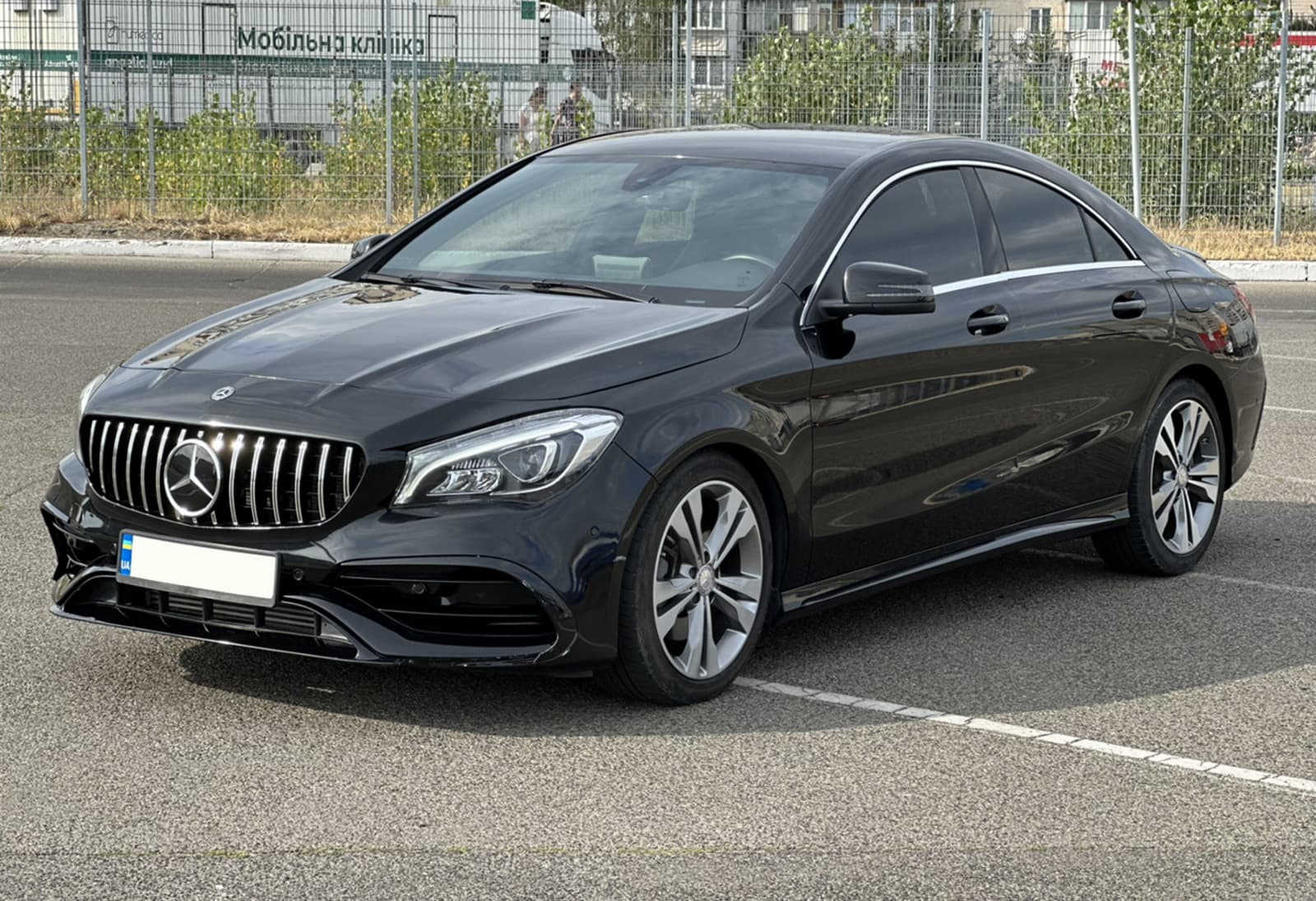 Передній бампер (стиль CLA45 AMG) на Mercedes-Benz CLA-Class C117 2013-2017 року 6