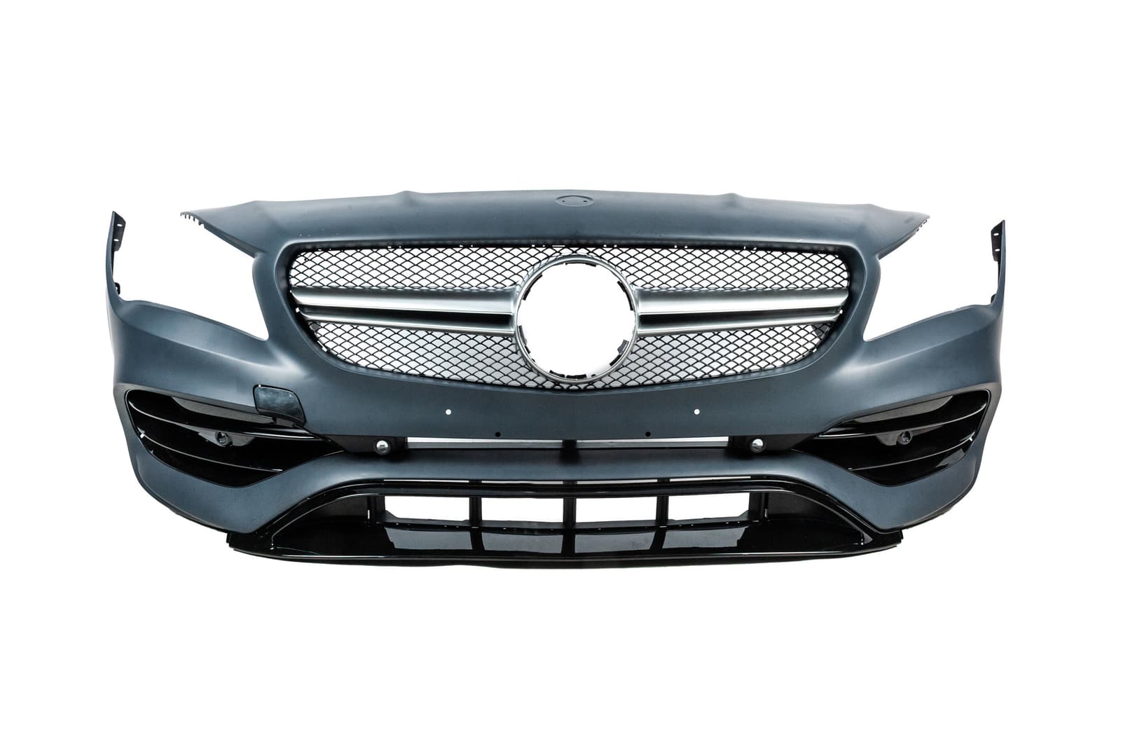 Передній бампер в зібраному вигляді (стиль CLA45 AMG)