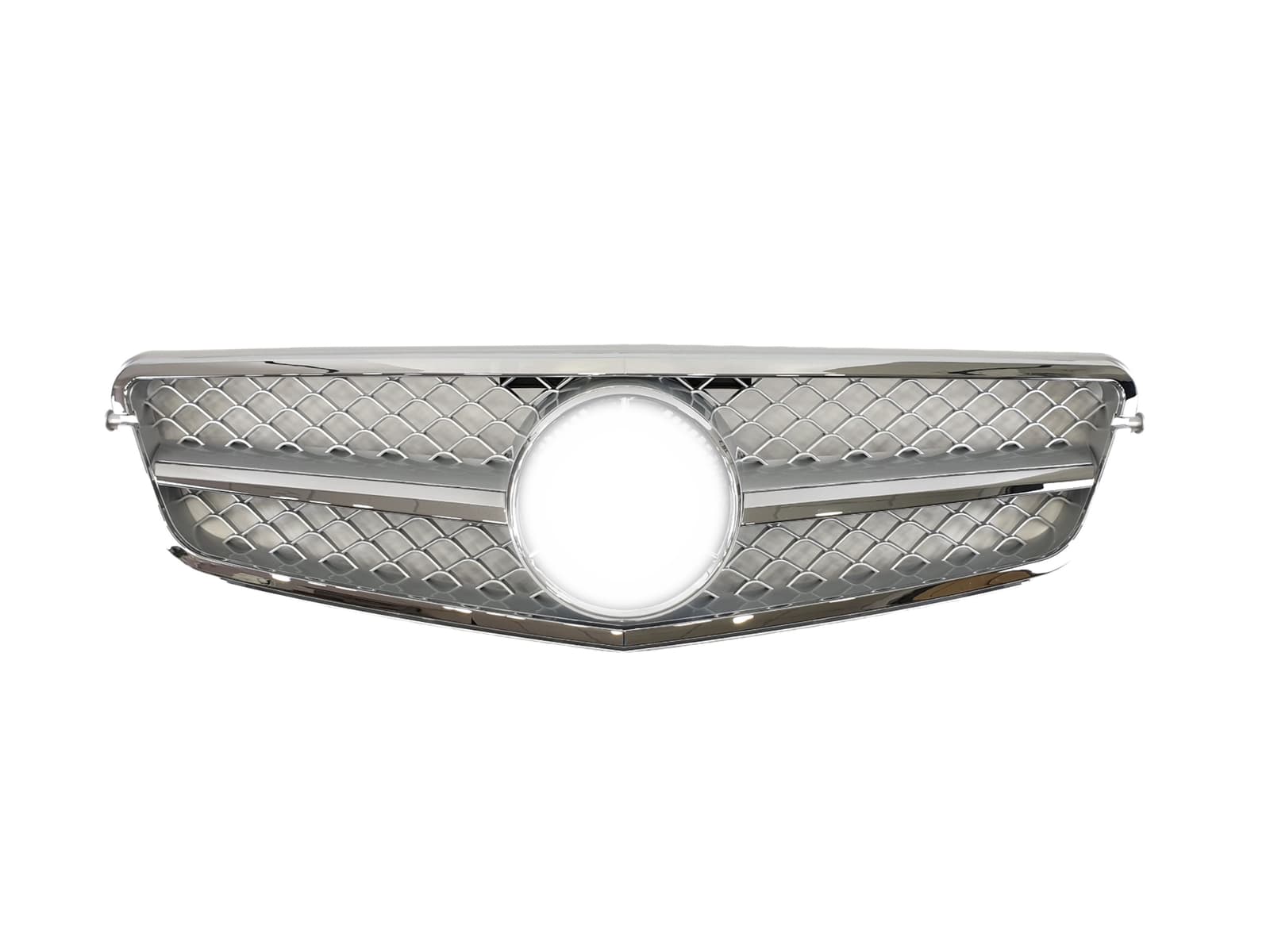 Решітка радіатора Silver SL на Mercedes-Benz C-Class W204 2007-2014 року