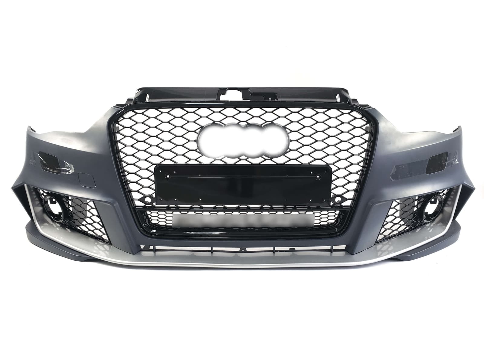 Передній бампер (в стилі RS3 під туманки) на Audi A3 8V 2012-2016 року