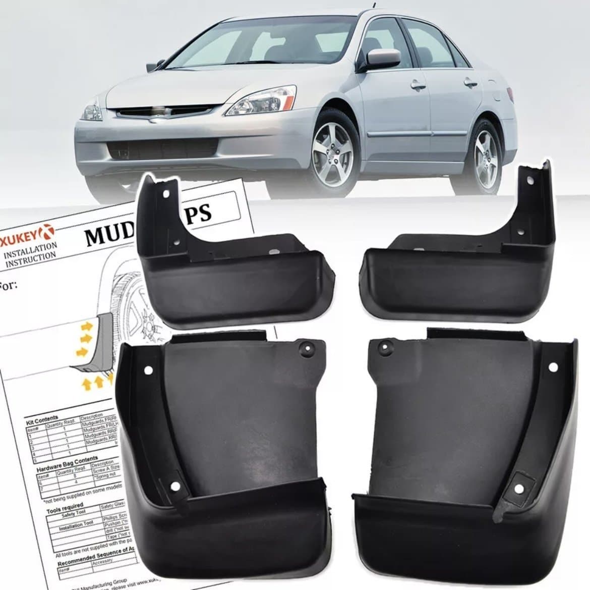 Бризковики Honda Accord USA 2003-2007 комплект 4шт.