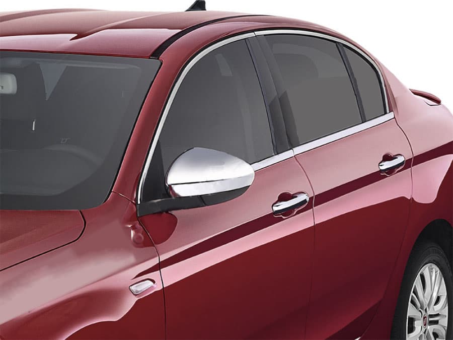 Нижні молдинги стекол хром (нерж) Carmos Sedan/HB (4 штуки)