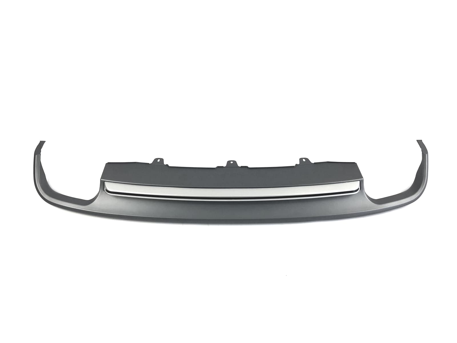 Дифузор (заднього бампера) Silver (в стилі S6 00-00) V1 на Audi A6 C7 2011-2014 року