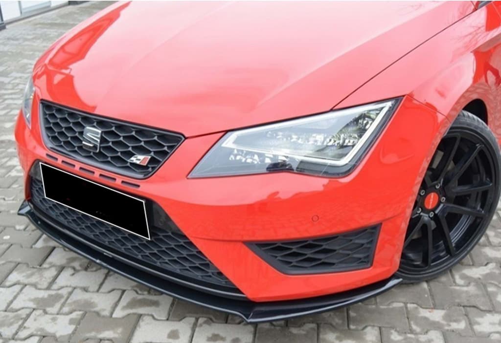 Передня Lip накладка (Cupra, 2013-2016, чорний глянець)