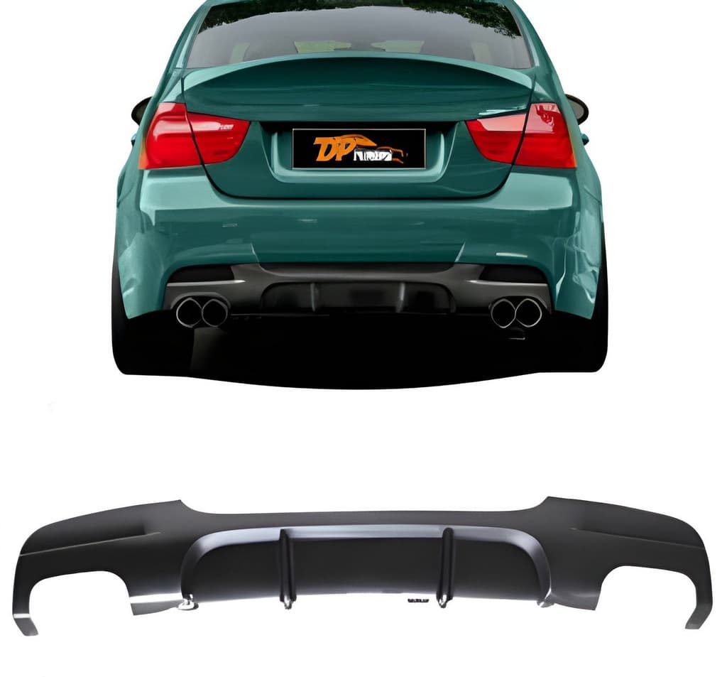 Задній дифузор V-3 (для E90 M-Sport, чорний глянець)