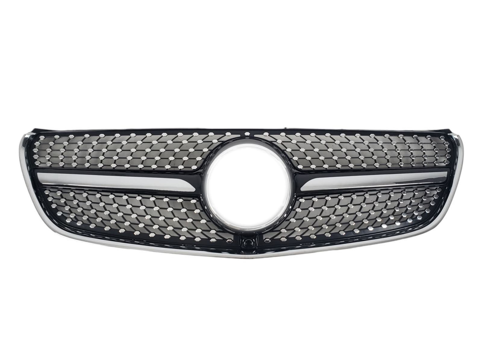 Решітка радіатора Black (з місцем під камеру) Diamond на Mercedes-Benz V-Class W447 2014-2019 року