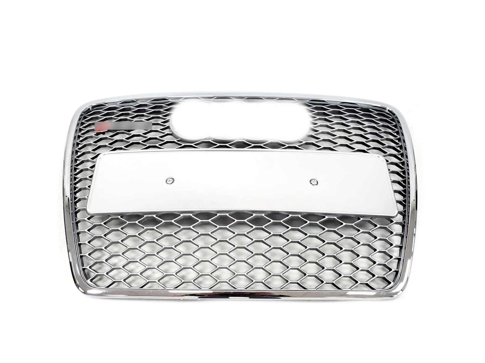 Решітка радіатора Silver Chrome (в стилі RS6) без PDC на Audi A6 C6 2004-2011 року 2