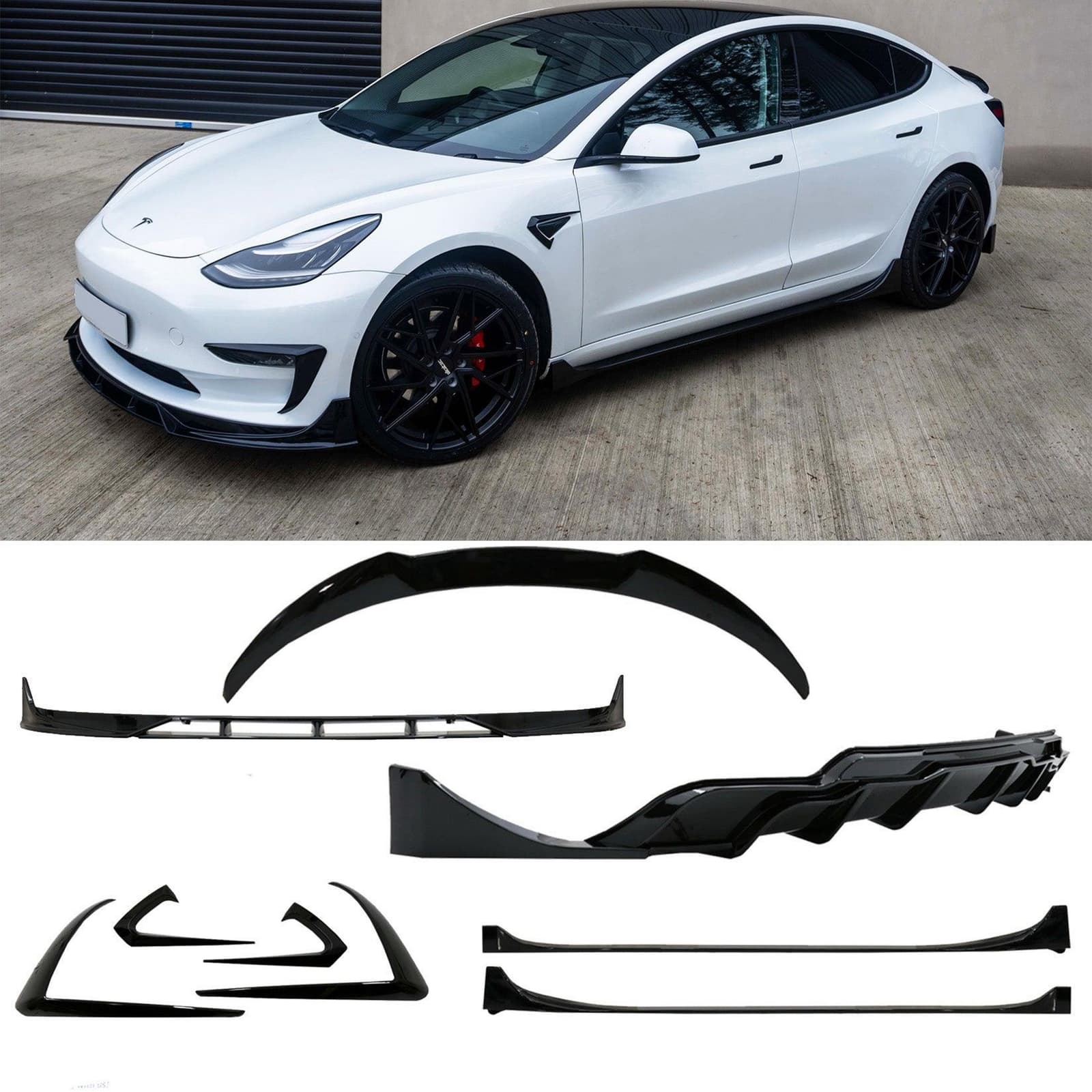 Аеро кіт (комплект дооснащення) на Tesla Model 3 2017-2022 року