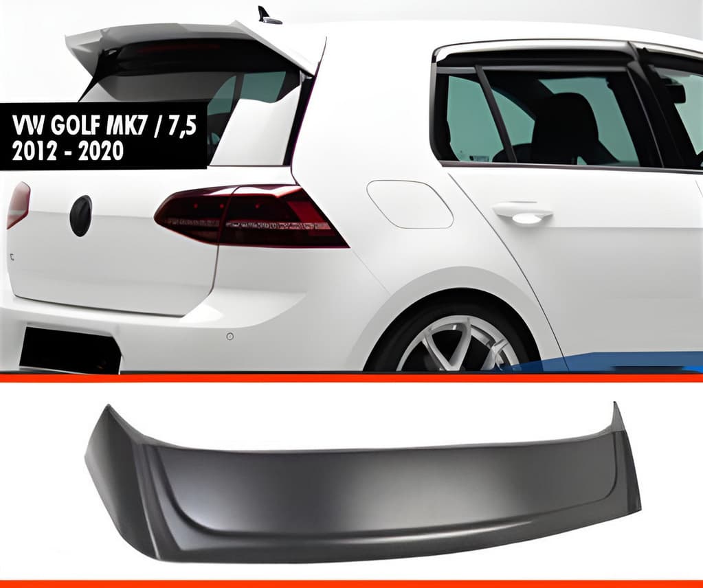 Спойлер V-6 (для GTI / R HB, чорний глянець)