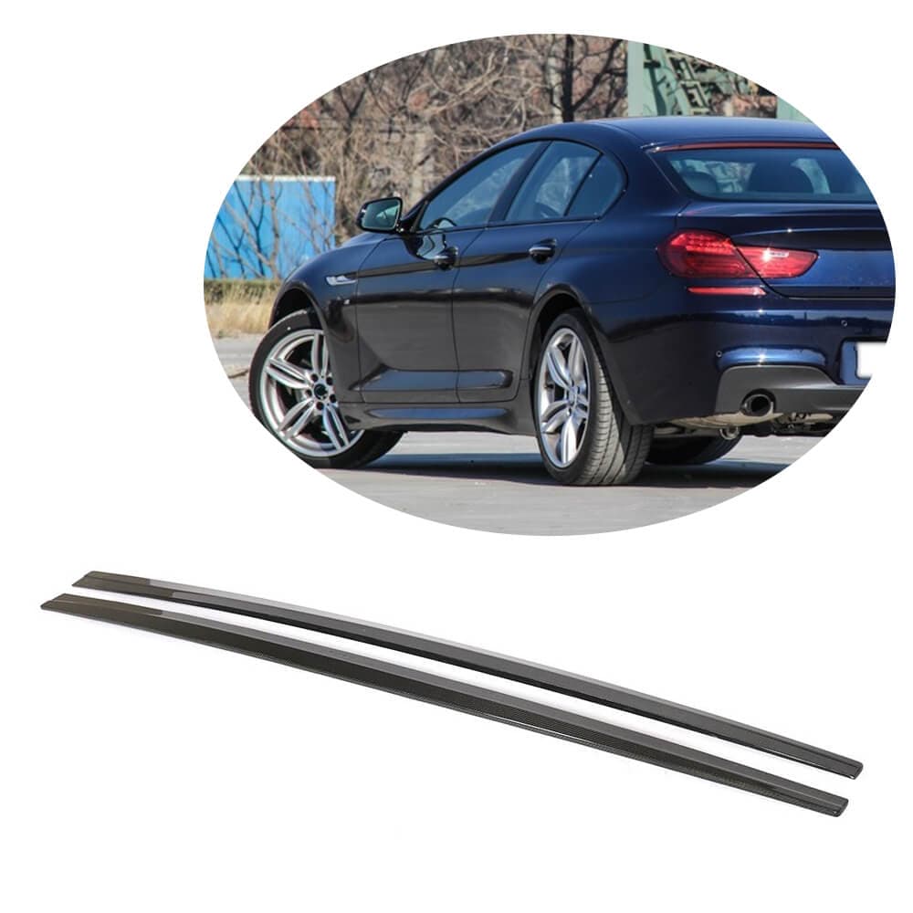 Накладки на пороги V2 (для F06 M-Sport, Карбон)