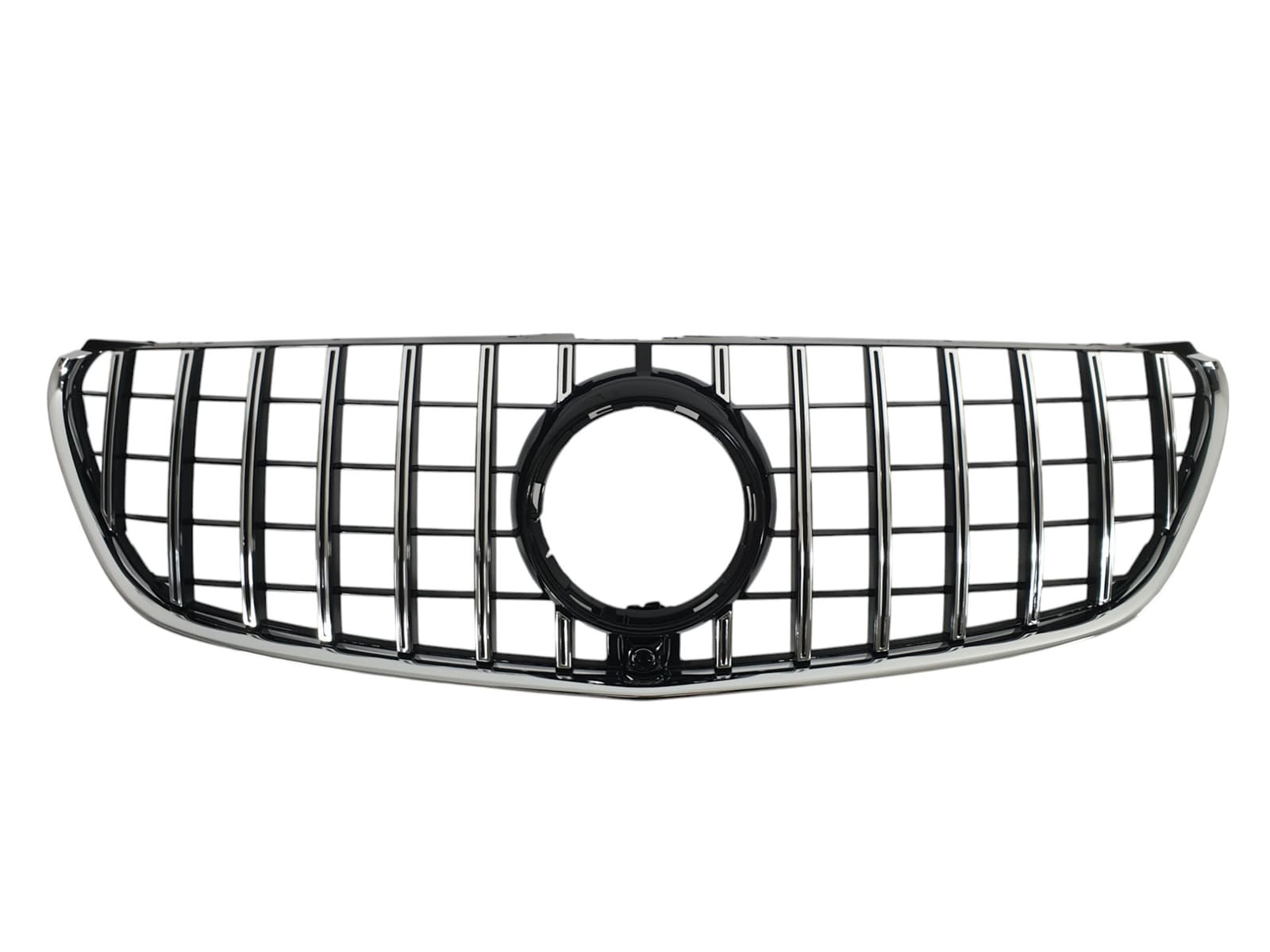 Решітка радіатора Chrome Black (з місцем під камеру) GT на Mercedes-Benz V-Class W447 2014-2019 року