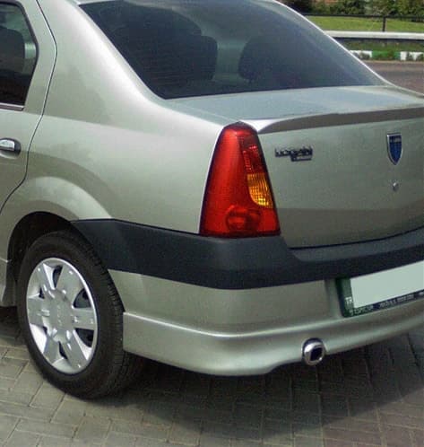Задній бампер (накладка, під фарбування)