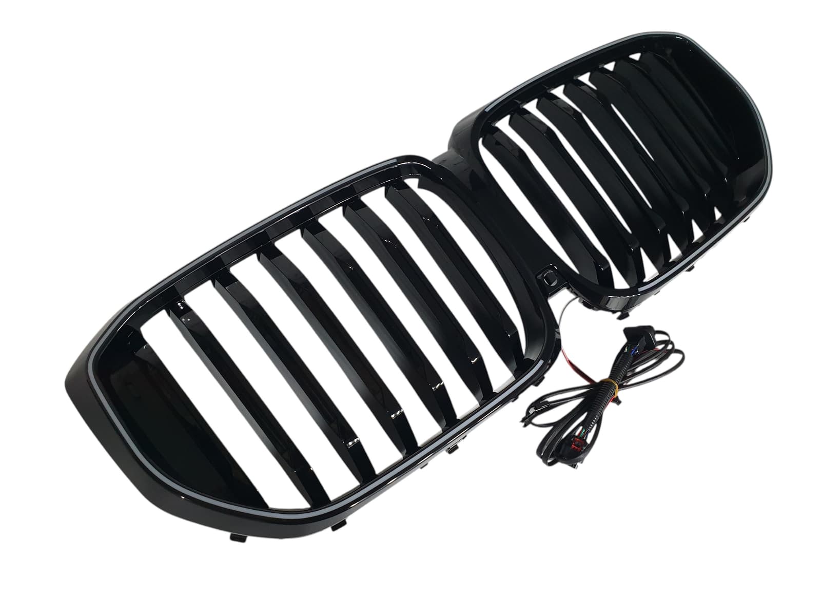 Ніздрі Чорний глянець LED (Iconic Glow) 1bar на BMW X5 G05 2023-2025 року 5