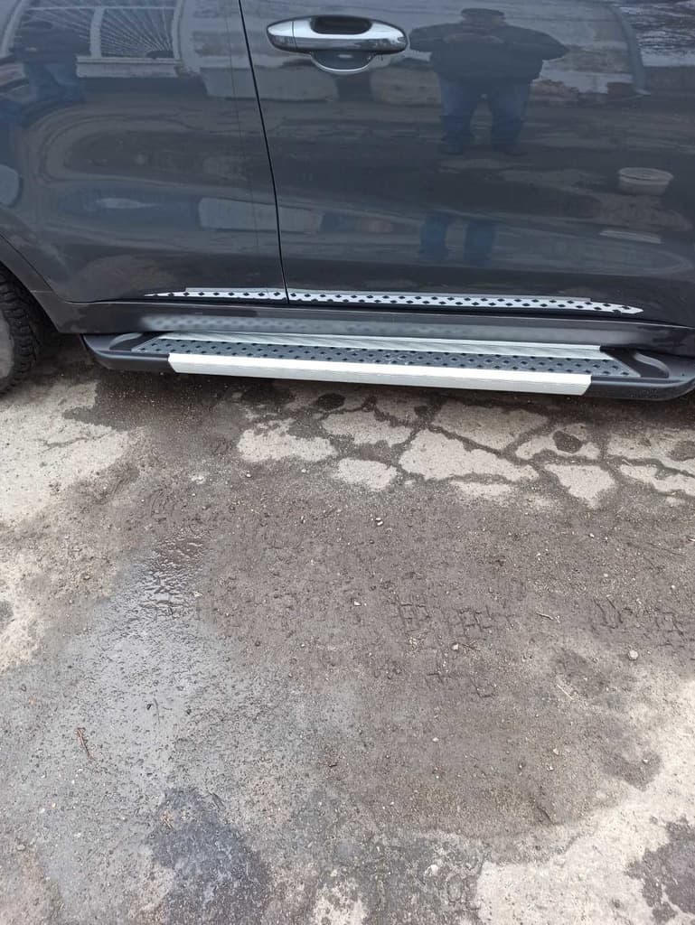 Бокові пороги New Vision Grey (2 шт., алюміній)