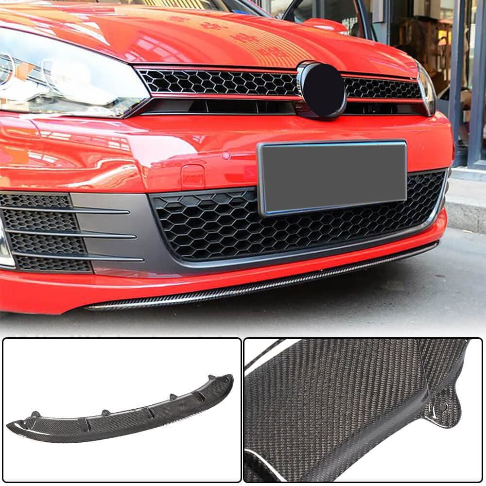 Накладка на передній бампер Lip V3 (для GTI HB 2010-2013, Карбон)