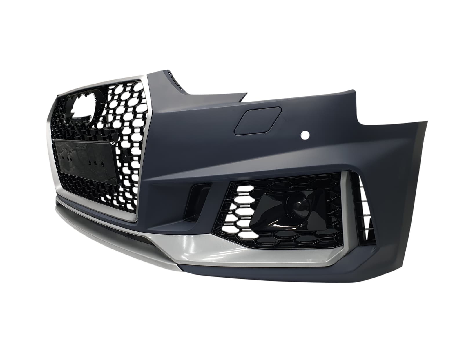 Передній бампер (в стилі RS4 під радари V4) на Audi A4 B9 2015-2019 року 3
