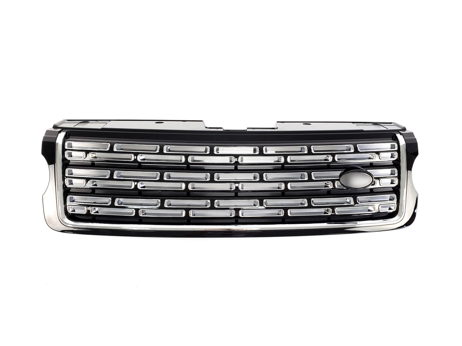 Решітка радіатора + жабра + решітки в бампер на Land Rover Range Rover Vogue L405 2013-2017 року 2