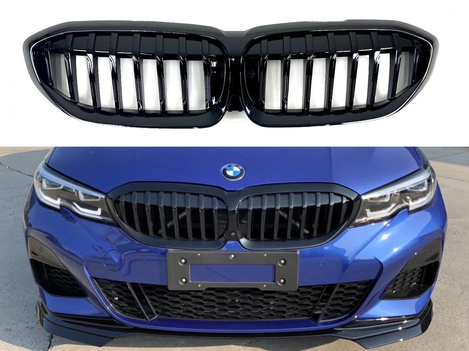 Решітка радіатора ніздрі BMW 3 G20 G21 M Performance 2019-2022