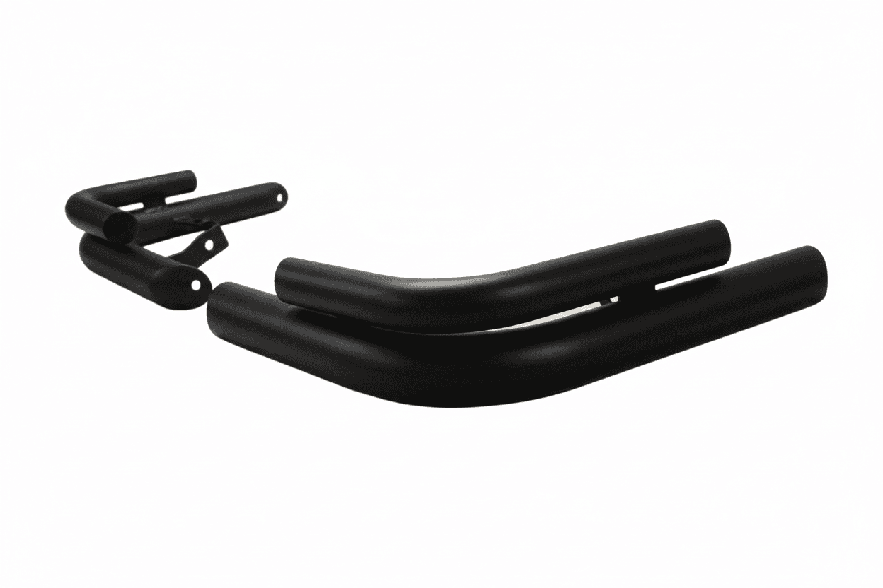 Задні подвійні куточки AK003-double Black (2 шт., нерж)