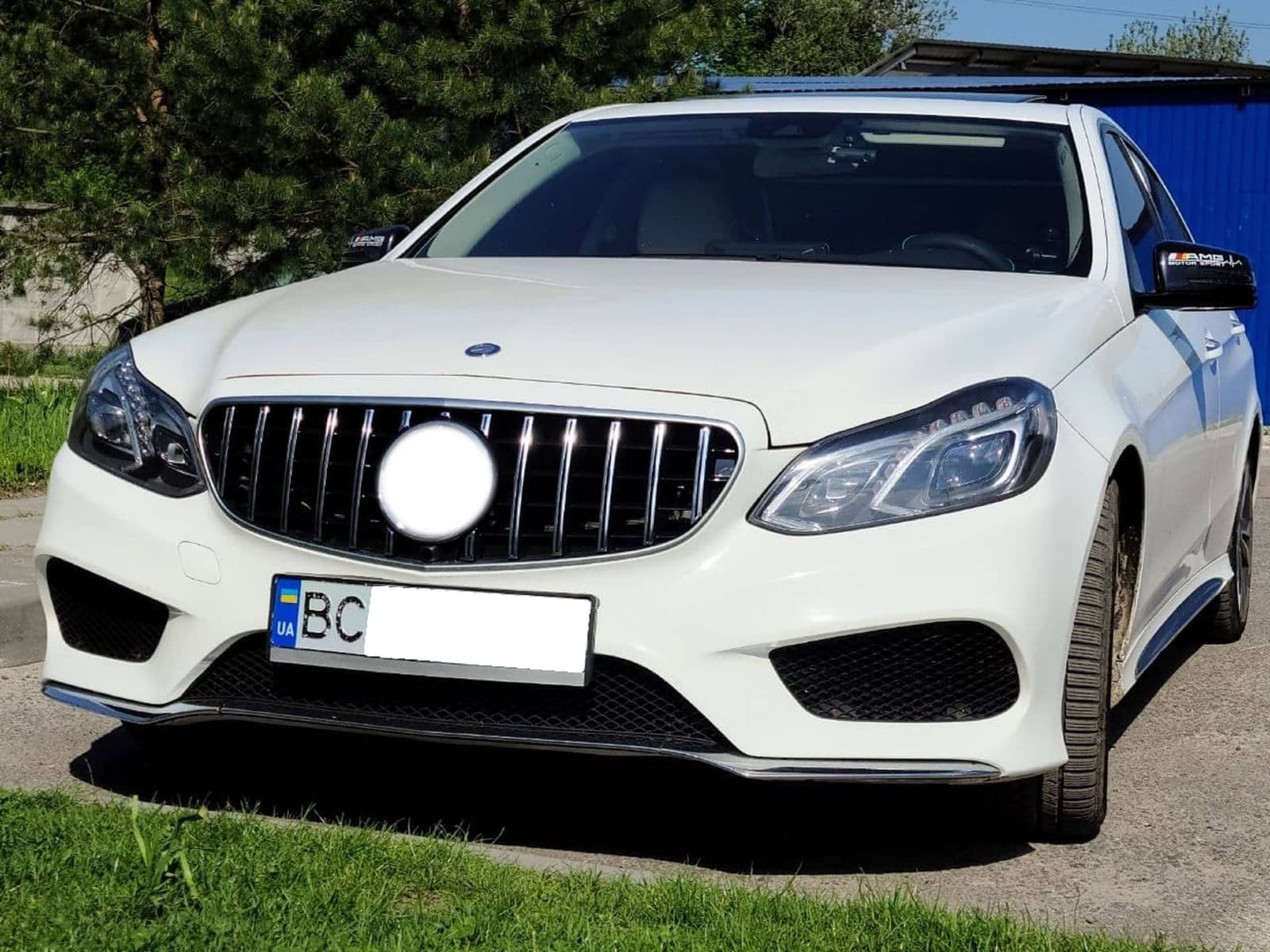 Решітка радіатора Chrome Black GT на Mercedes-Benz E-Class W212 2013-2016 року 4