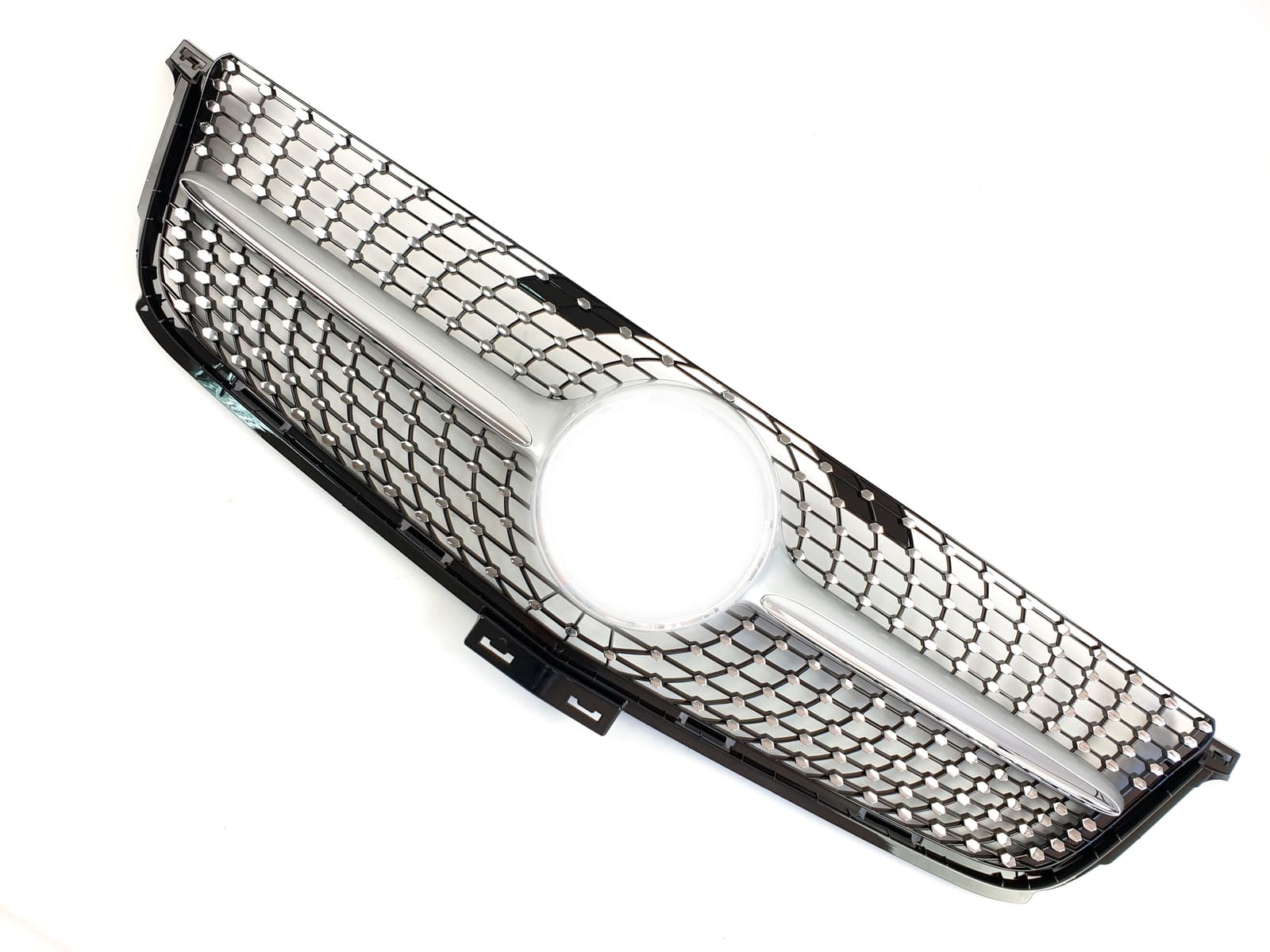 Решітка радіатора Silver Diamond на Mercedes-Benz ML-Class W166 2011-2015 року 3