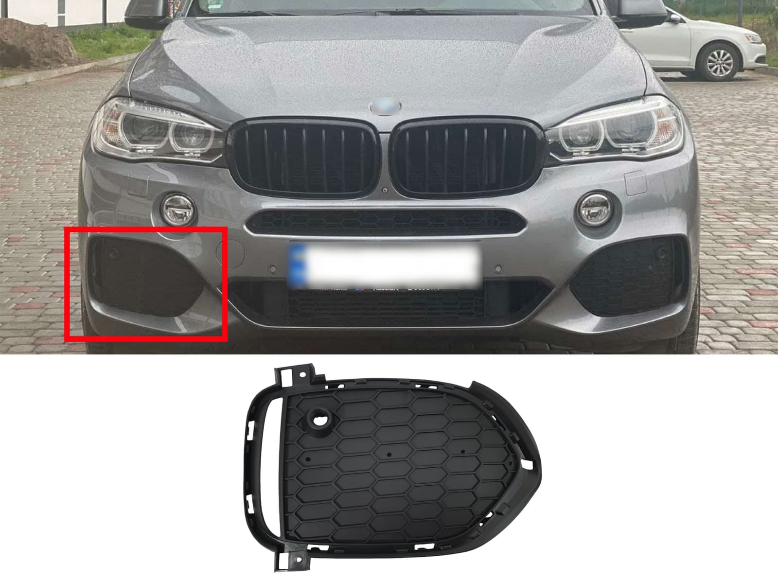 Решітки в бампер RH на BMW X5 F15 2013-2018 року