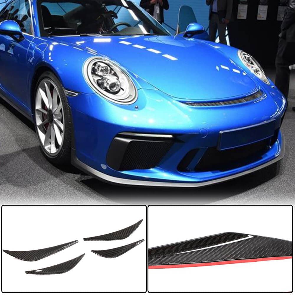 Накладки на передній бампер V1 (для GT3 (RS) 2017-2019, Карбон)