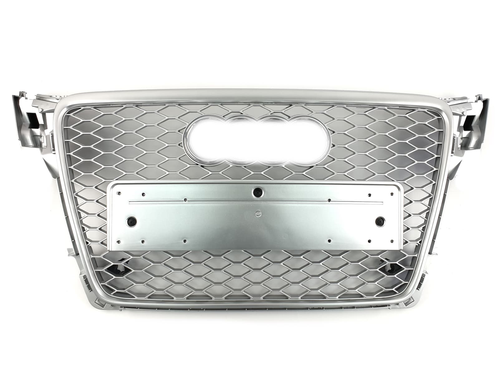 Решітка радіатора Full Silver (стиль RS4) на Audi A4 B8 2007-2011 року