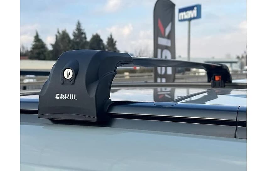 Перемички на вбудовані рейлінги під ключ Ecem V2 (2 шт) до 110 см, Сірі