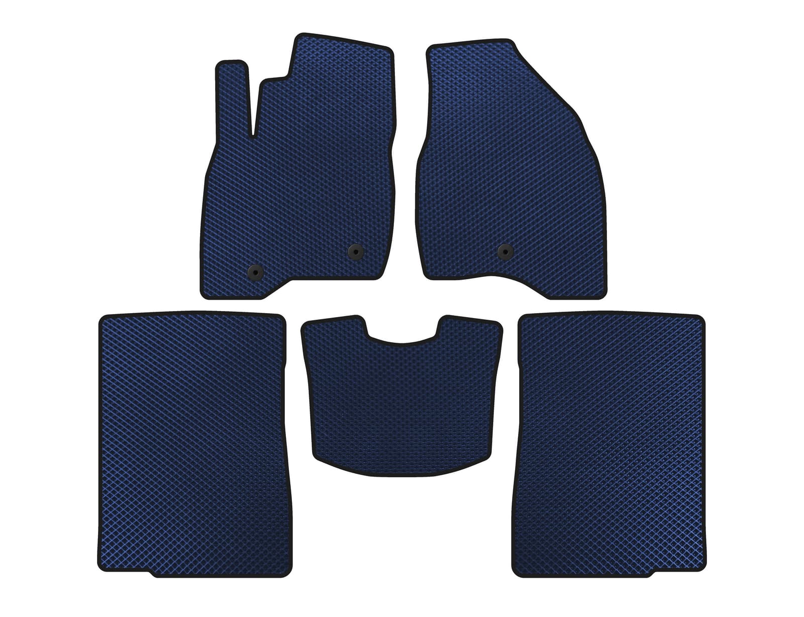 Килимки EVA (2015-2017, 2 ряди, 7-ми місний, Синій)