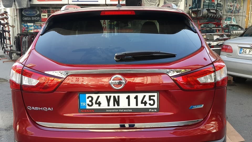 Накладка над номером (нерж.) Carmos - Турецька сталь 4