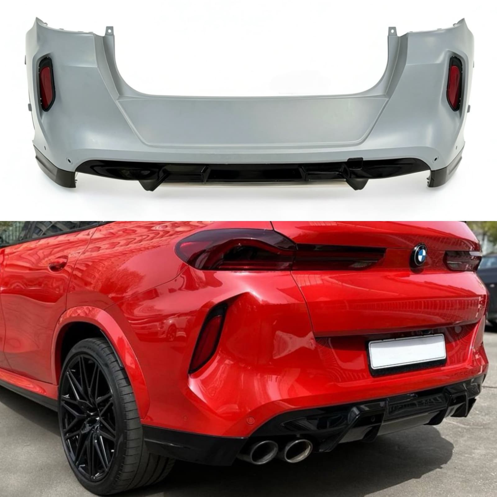 Бампер задній BMW X6M F96 / X6 G06 2018-