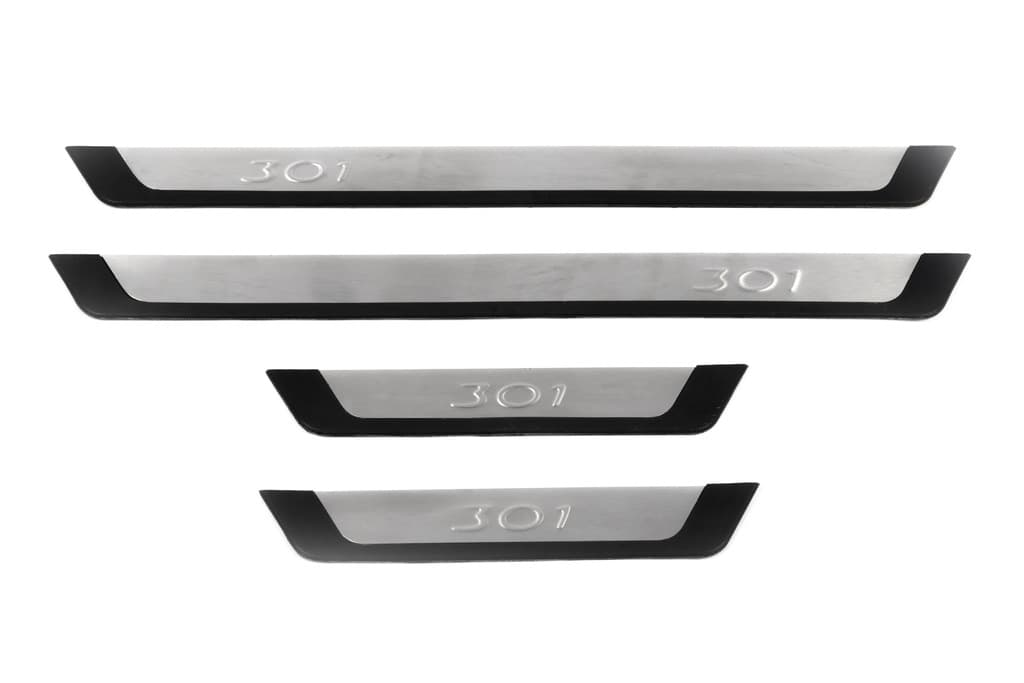 Накладки на пороги Flexill (4 шт, нерж) 2