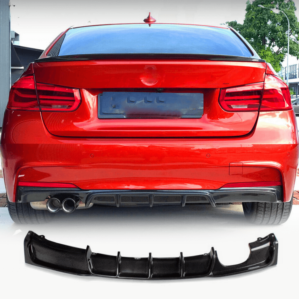 Дифузор заднього бампера V5 (для F30 M-Sport, Карбон)