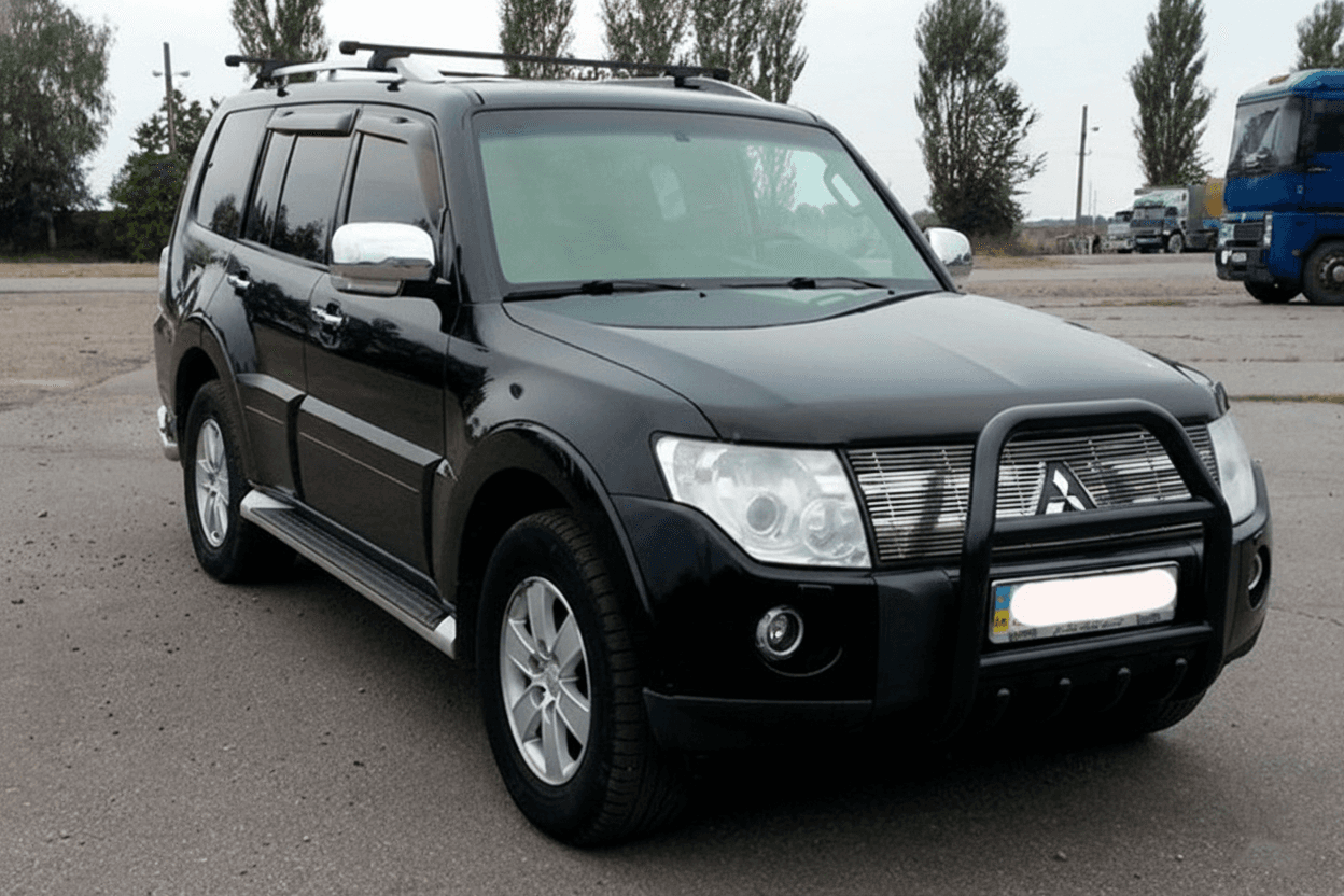 Кенгурятник QT007 Black (нерж.)