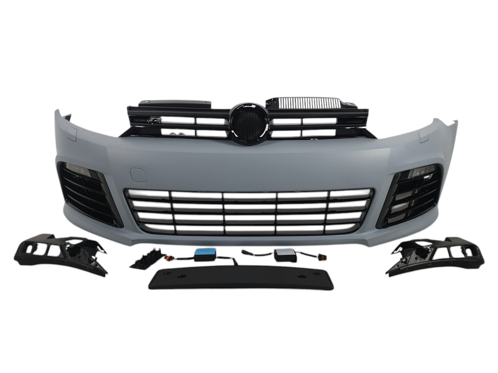 Передній бампер (стиль R20) на Volkswagen Golf VI 2008-2012 року