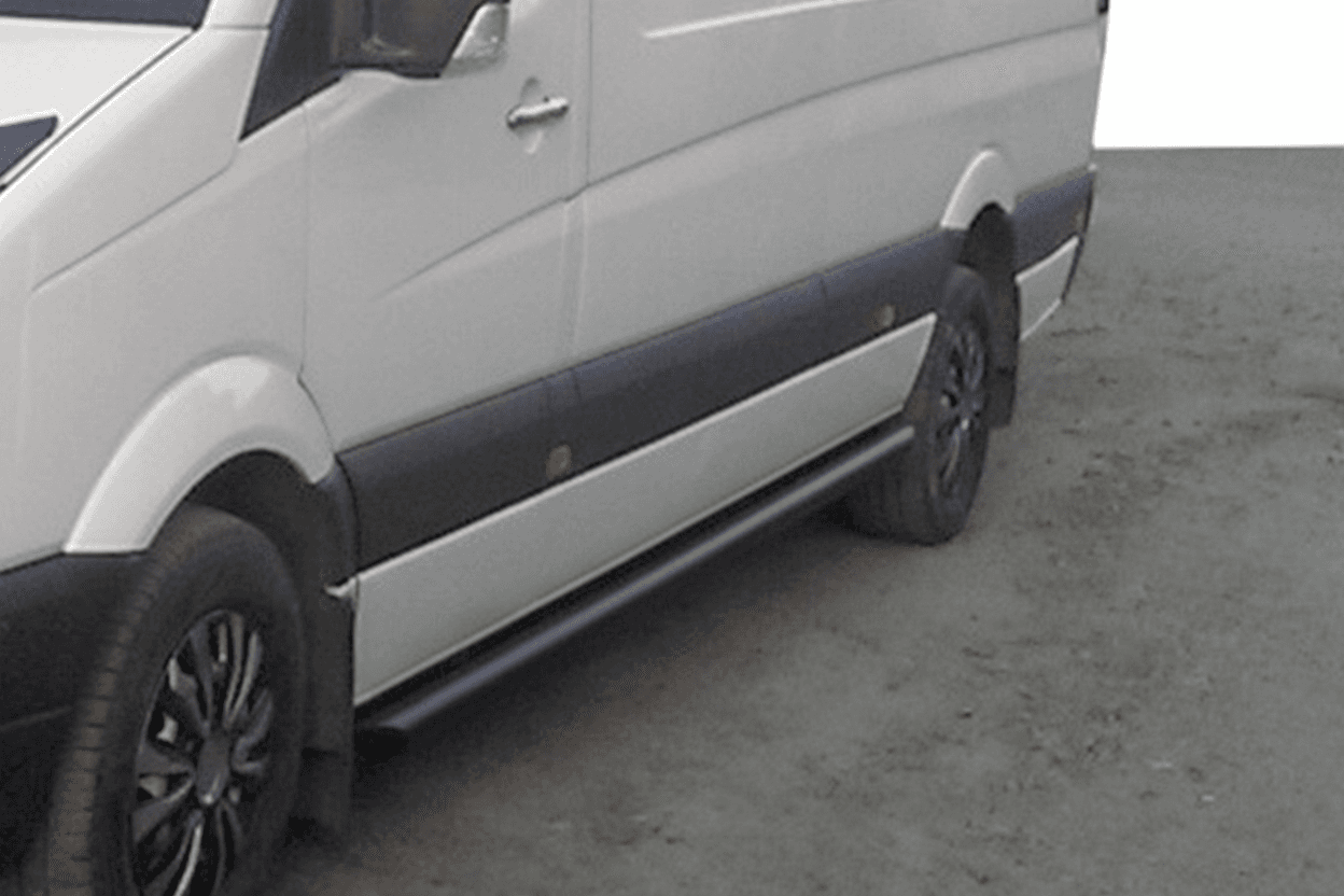 Бічні труби Black (2 шт., нерж.) d60, коротка база 3