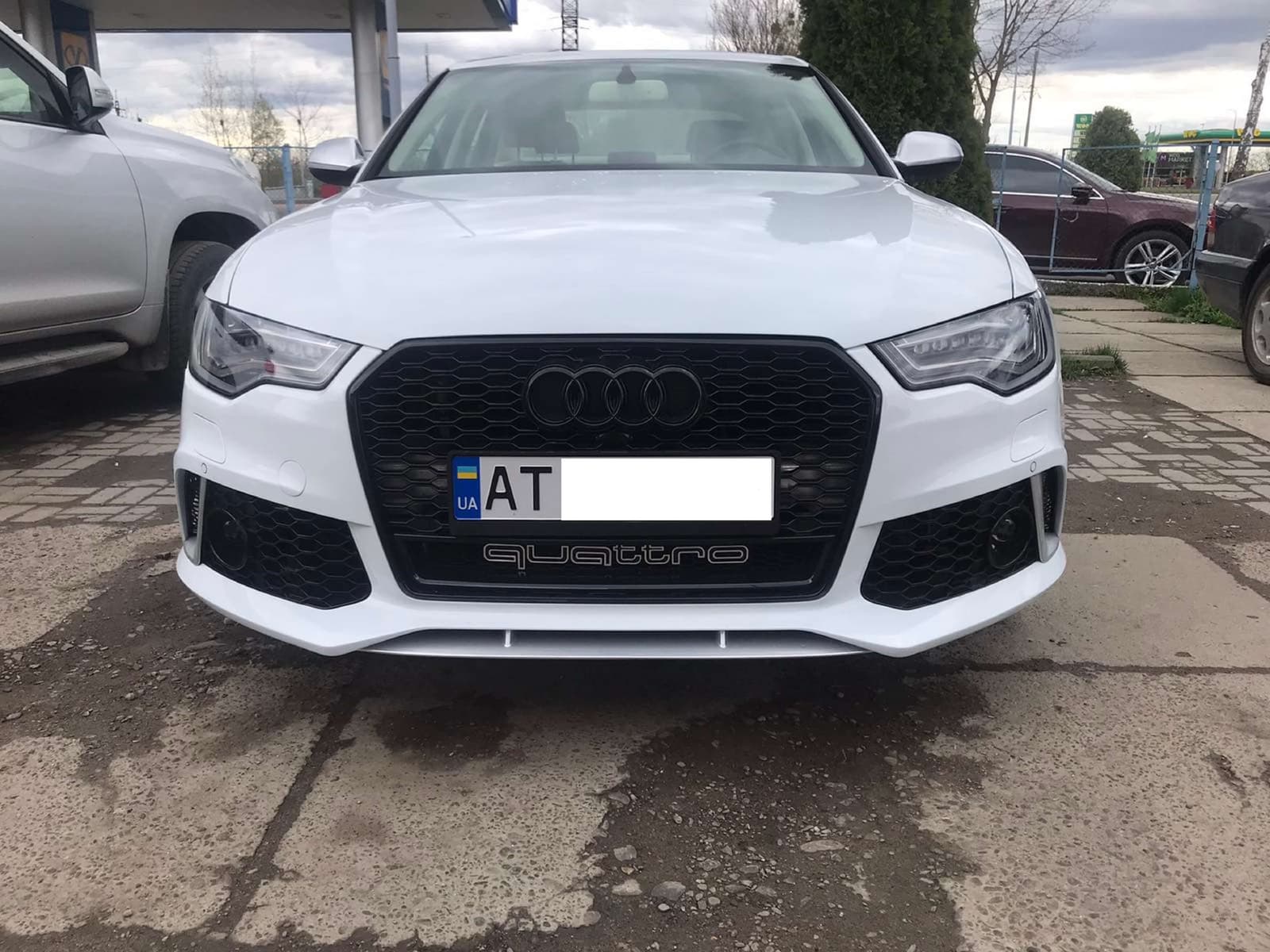 Передній бампер (в стилі RS6) на Audi A6 C7 2011-2014 року 5