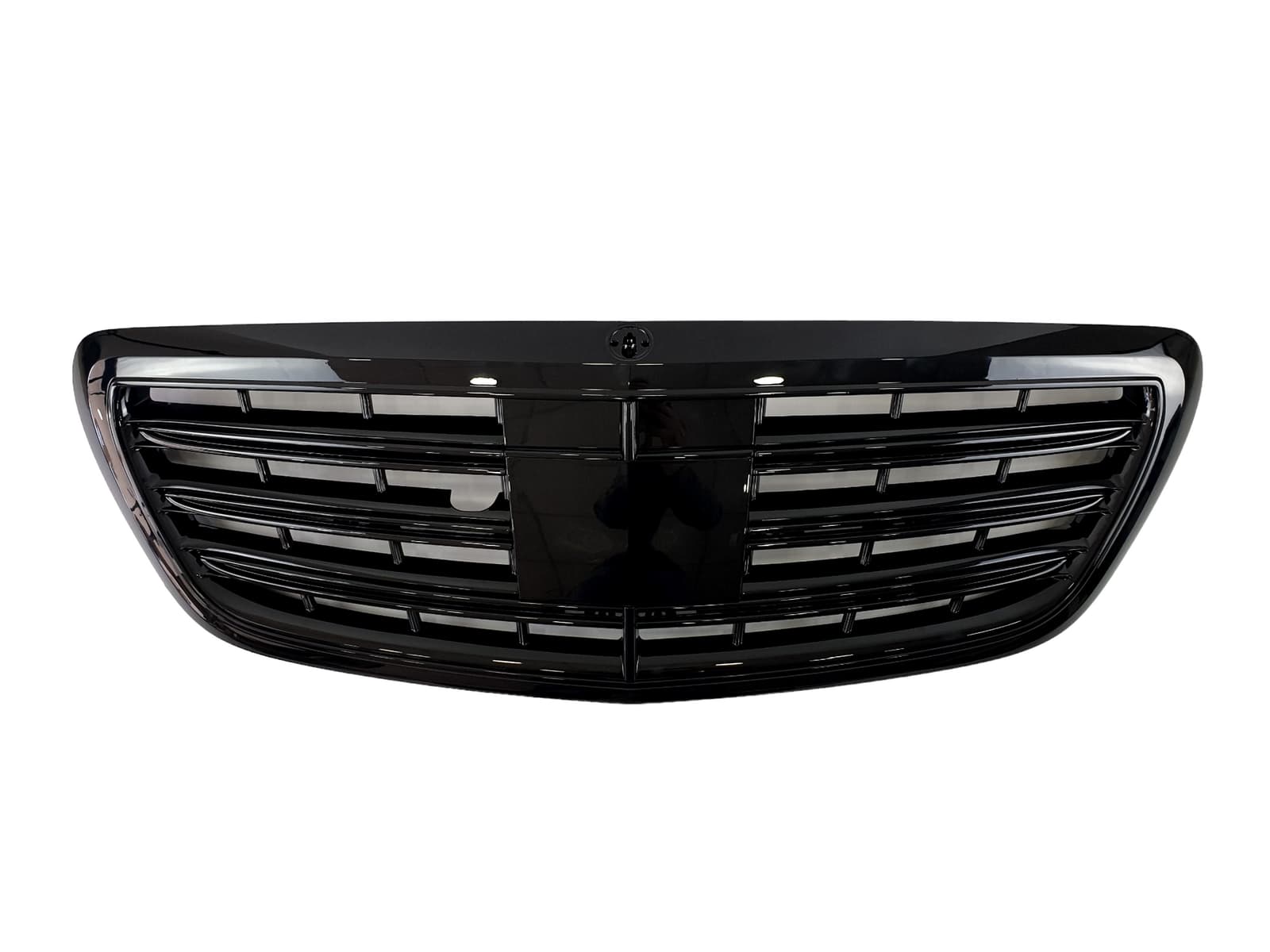 Решітка радіатора Full Black під нічне бачення та камеру AMG S63 на Mercedes-Benz S-Class W222 2013-2017 року