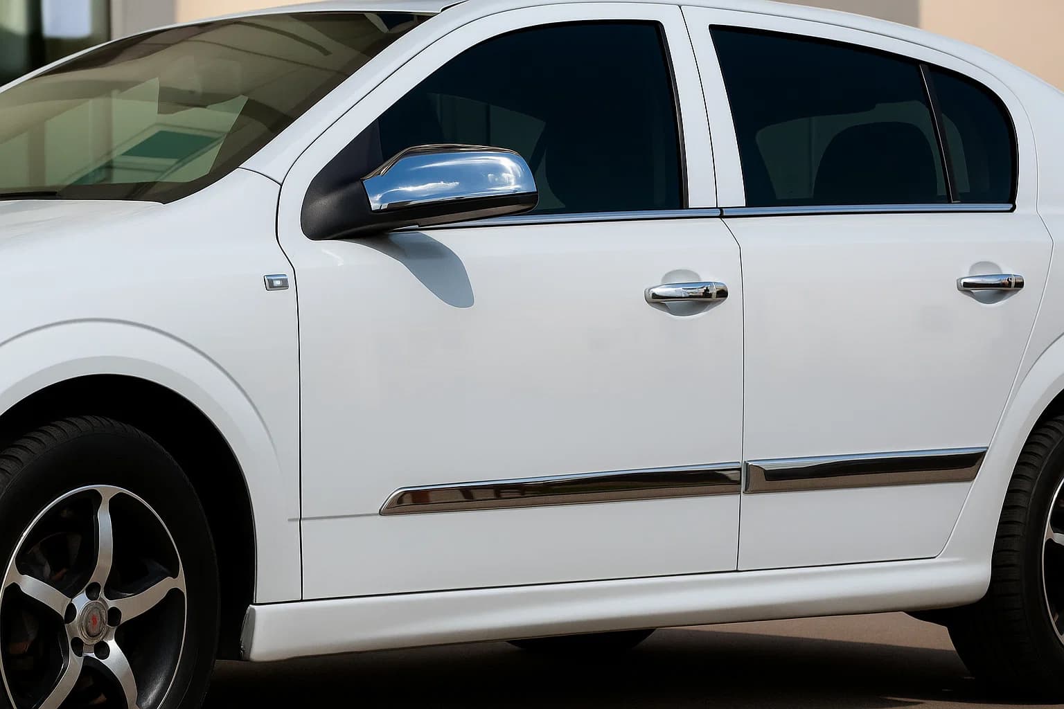 Молдинг дверний (4 шт, нерж) Hatchback, Carmos - Турецька сталь