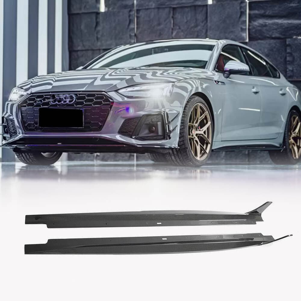 Бокові пороги 2021-2025 V2 (для Sportback, Карбон)