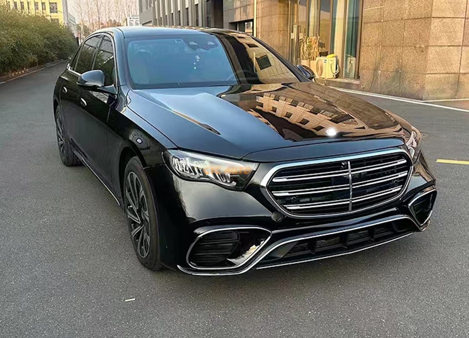 Передній бампер (стиль Mercedes W223 AMG-Line) на Mercedes-Benz E-Class W214 2023-2026 року 5