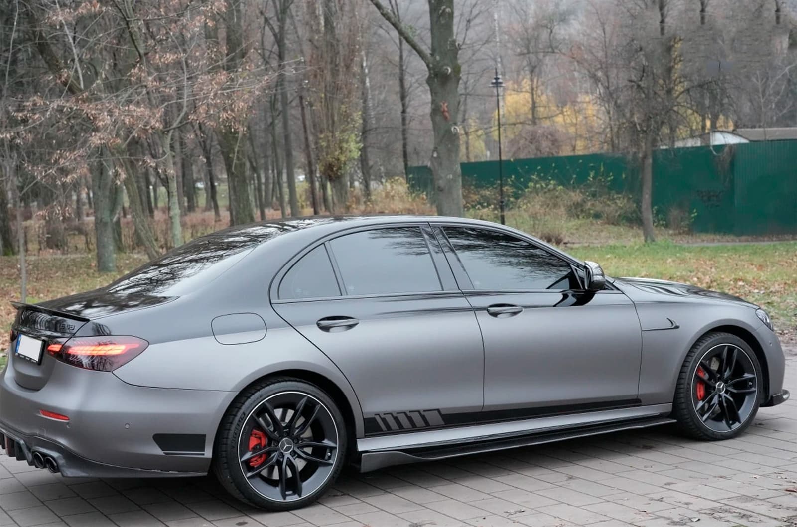 Накладки на передні крила (для AMG-Line 2017-2019, Карбон) 6