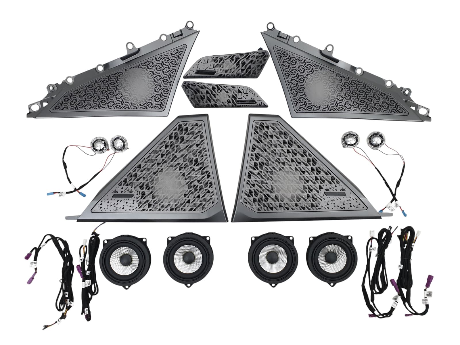 Сітки на динаміки (Bowers & Wilkins) Silver на BMW 5 Series G60 / G61 2023-2025 року