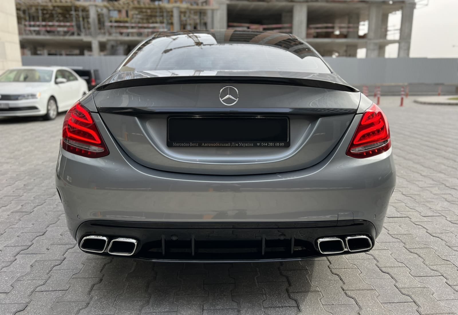 Спойлер Чорний глянець (седан) на Mercedes-Benz C-Class W205 2014-2018 року 5